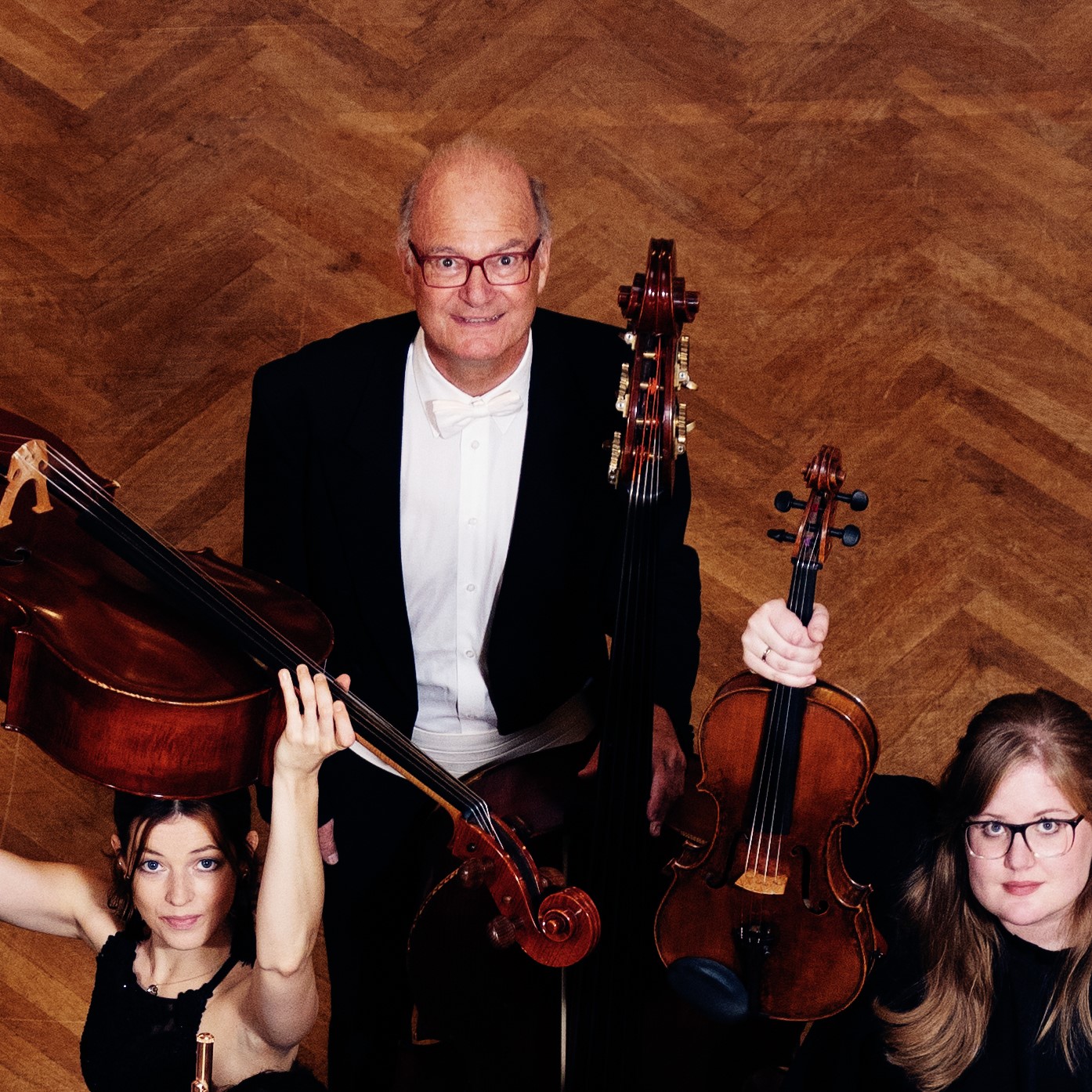 Ausschnitt des Gruppenbilds des Wiener Concert-Vereins mit Fokus auf Christian Roscheck