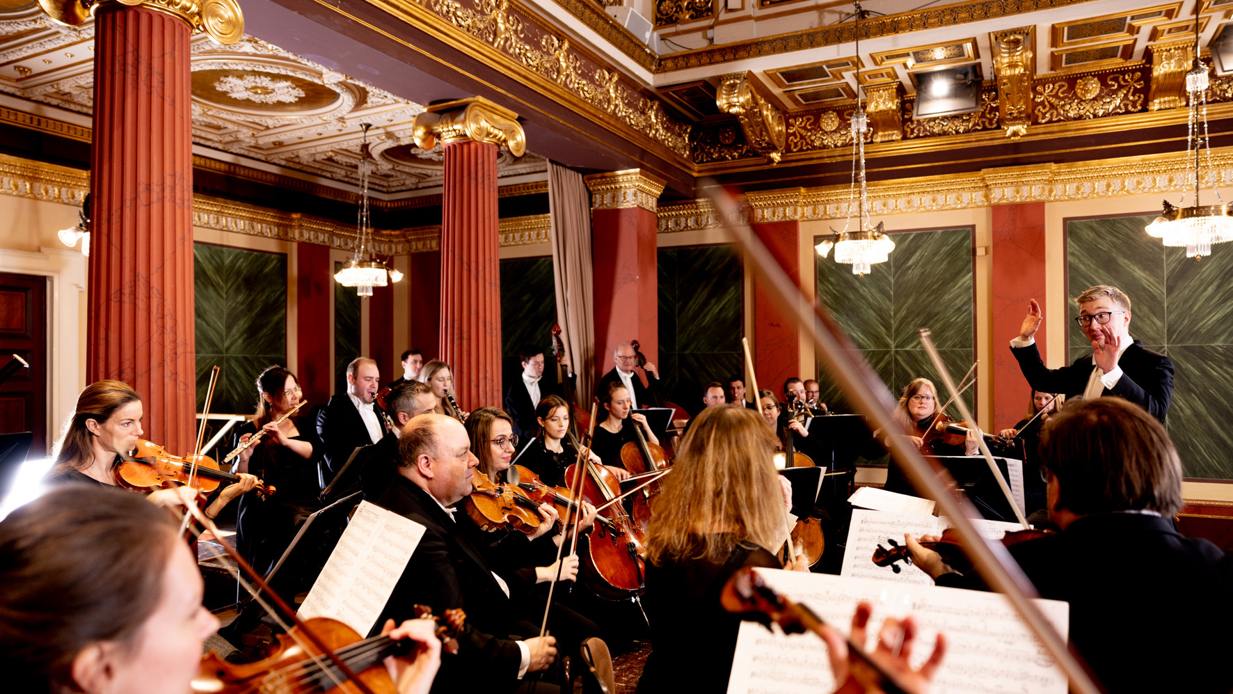 Der Wiener Concert-Verein im Brahms-Saal des Musikvereins in Wien